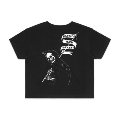 Woman's Grim Reaper CROP TEE Thumbnail