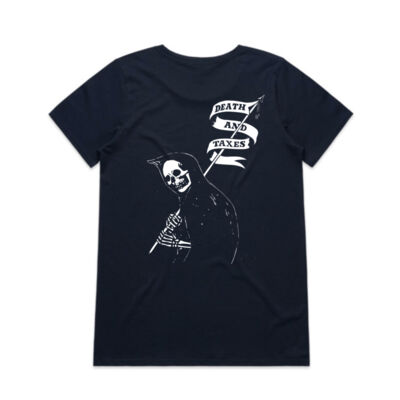 Women's Death & Taxes + Grim Reaper Tee Thumbnail